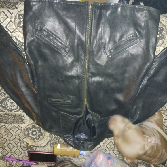 Polo By: Ralph Lauren XXL Black Leather Jacket 100% Genuine Leather